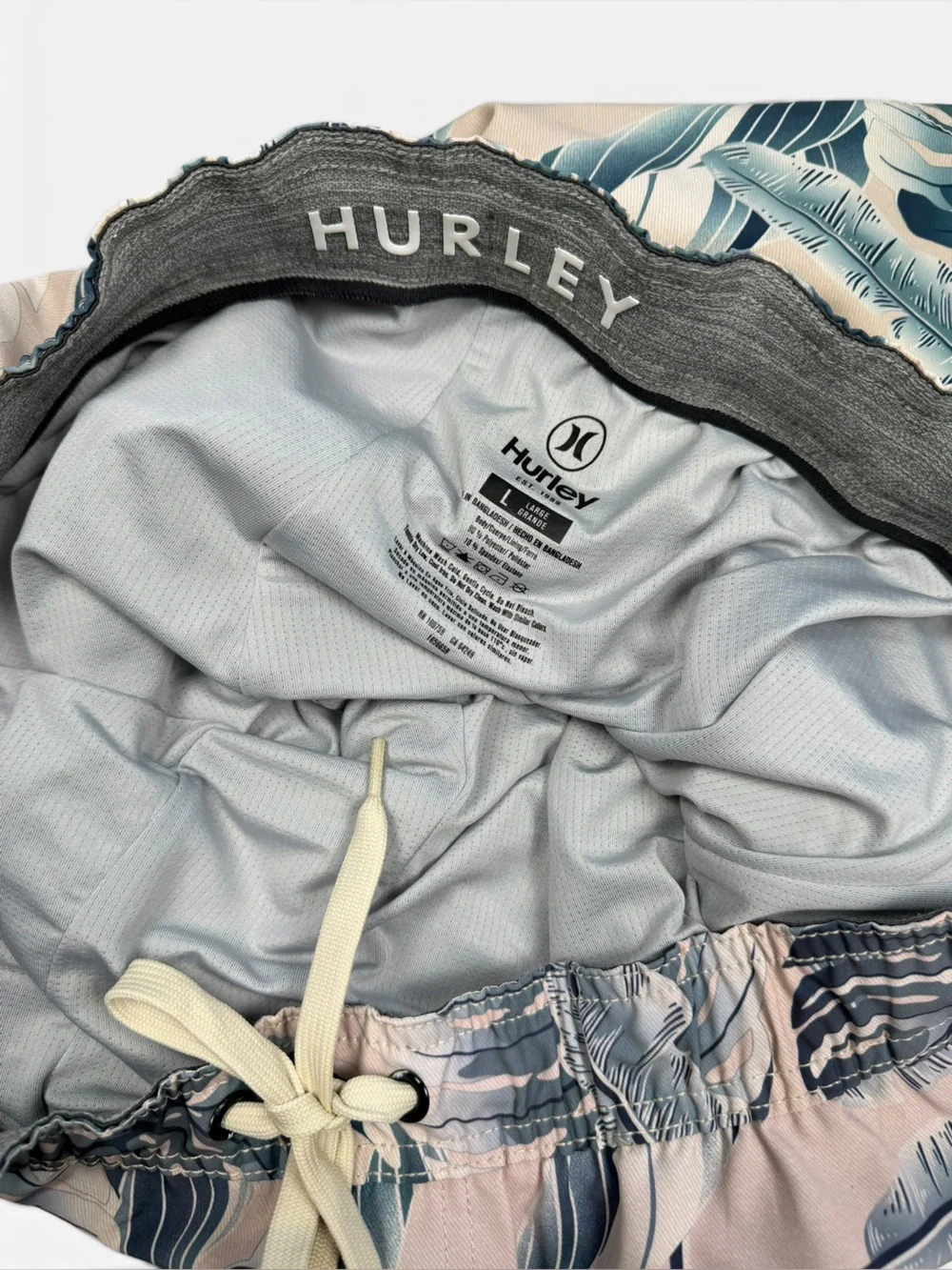 Hurley Phantom Tropical Palm Print Board Shorts Men’s Large 18” Outseam Stretch